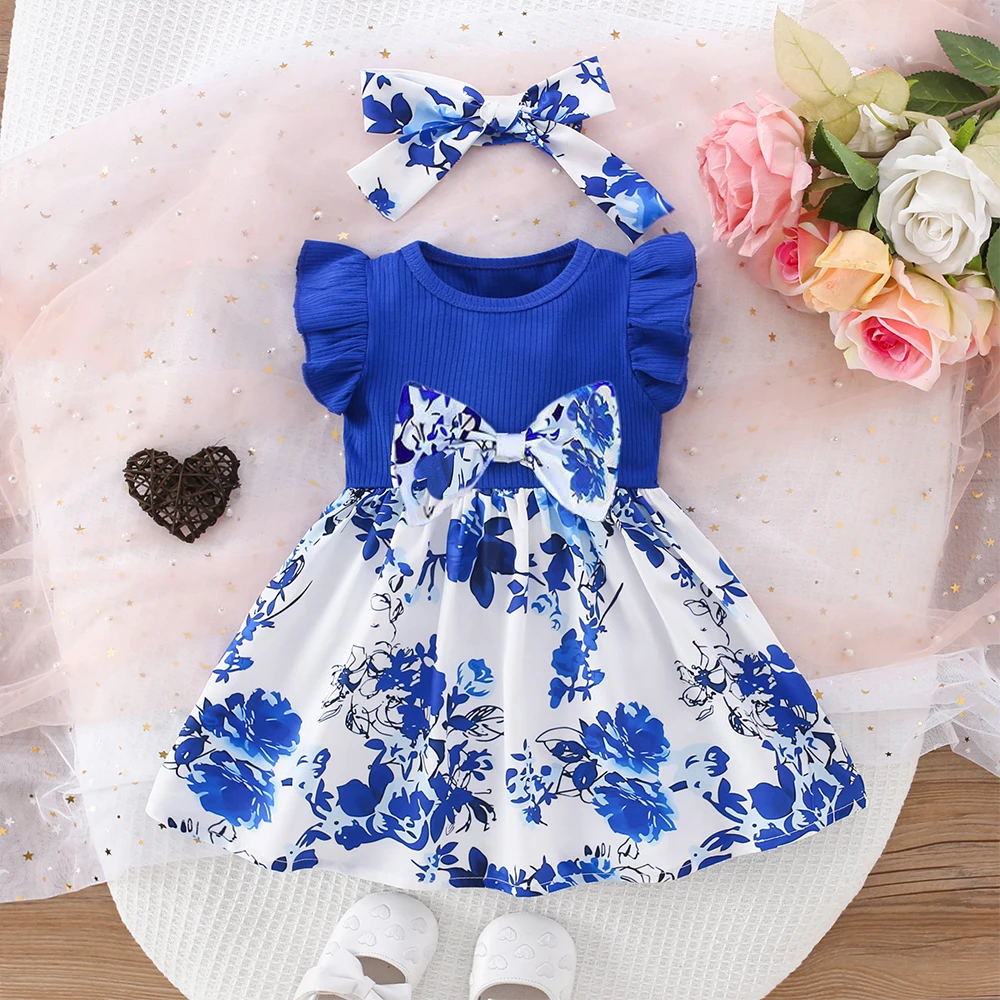 فستان صيفي بناتي بأكمام خفيفة