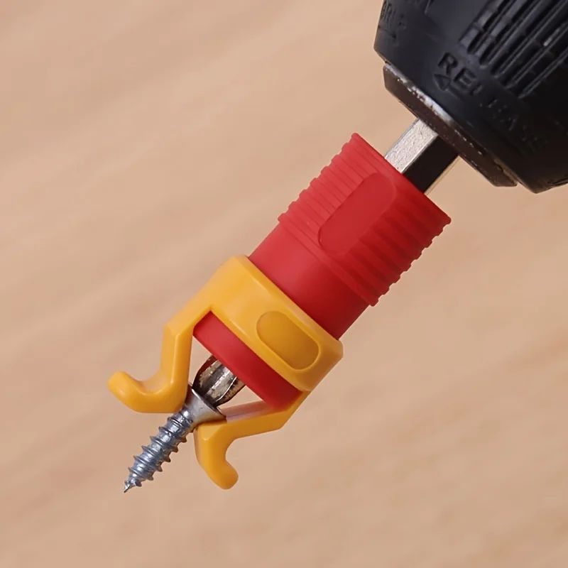 1 piece screw holder, plastic woodworking tool for safety screws and drill clamps