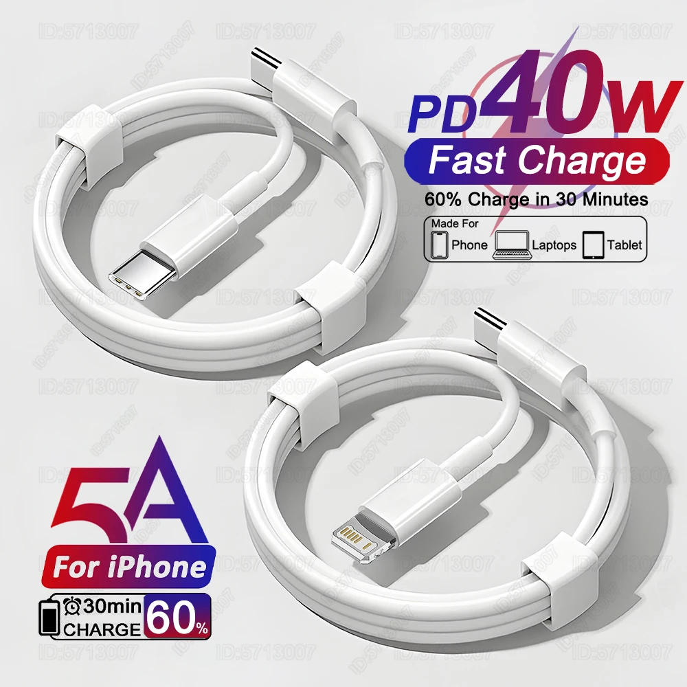 40W PD USB C Fast Charger for iPhone