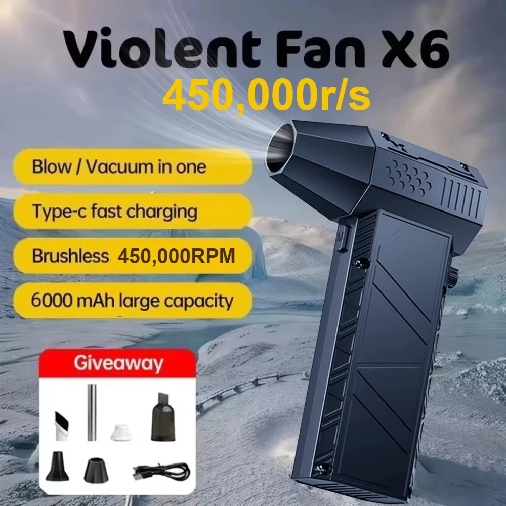 450,000RPM X6 Air Blower Vacuum Cleaner