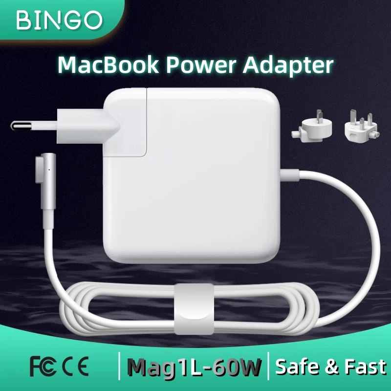 محول طاقة مغناطيسي 60 وات لهواتف MacBook