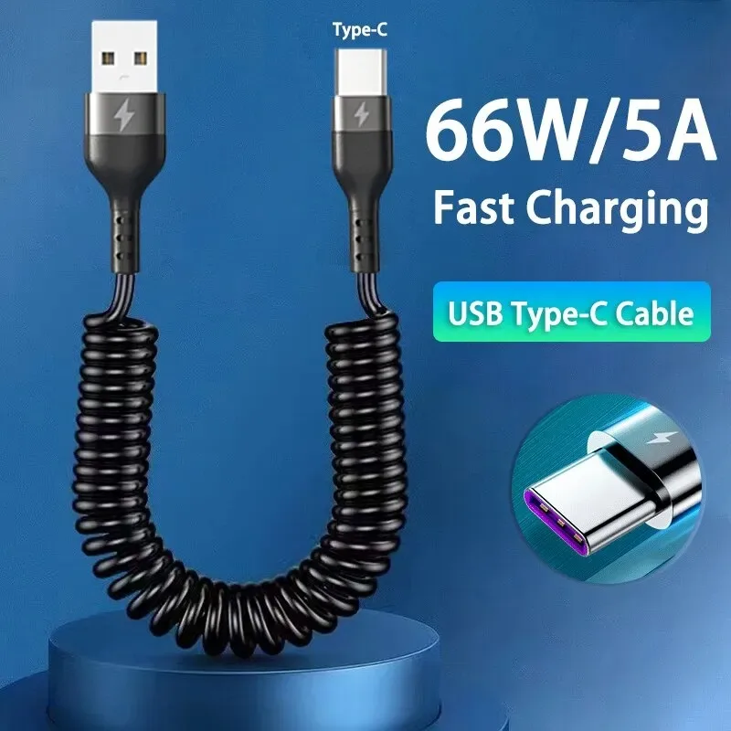 66W Fast Charging Type C Car Cable