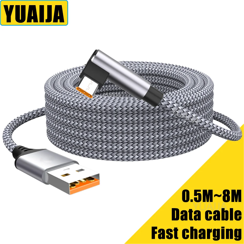6A USB C Elbow Fast Charge Cable