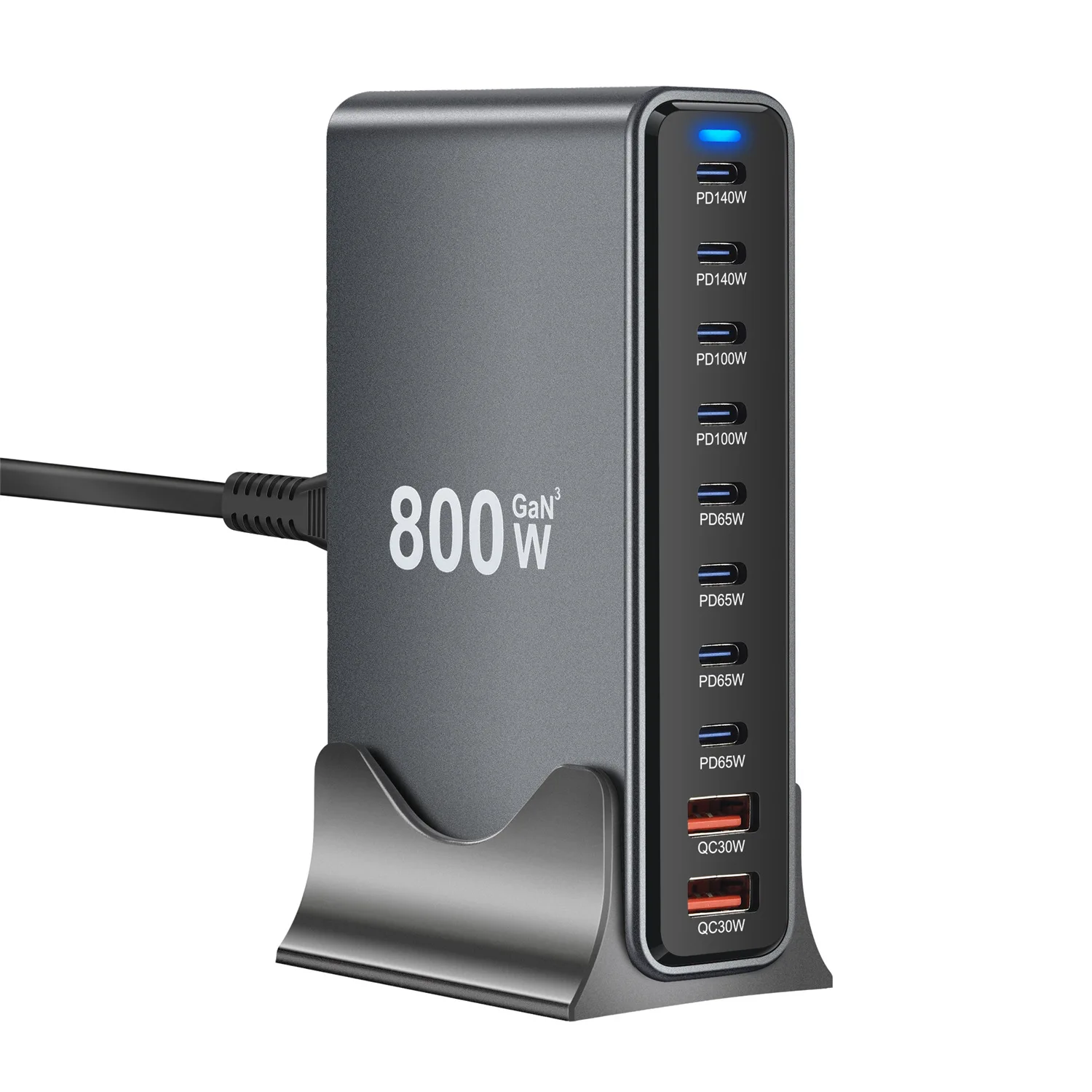 800W GaN Fast Charging USB C Charger