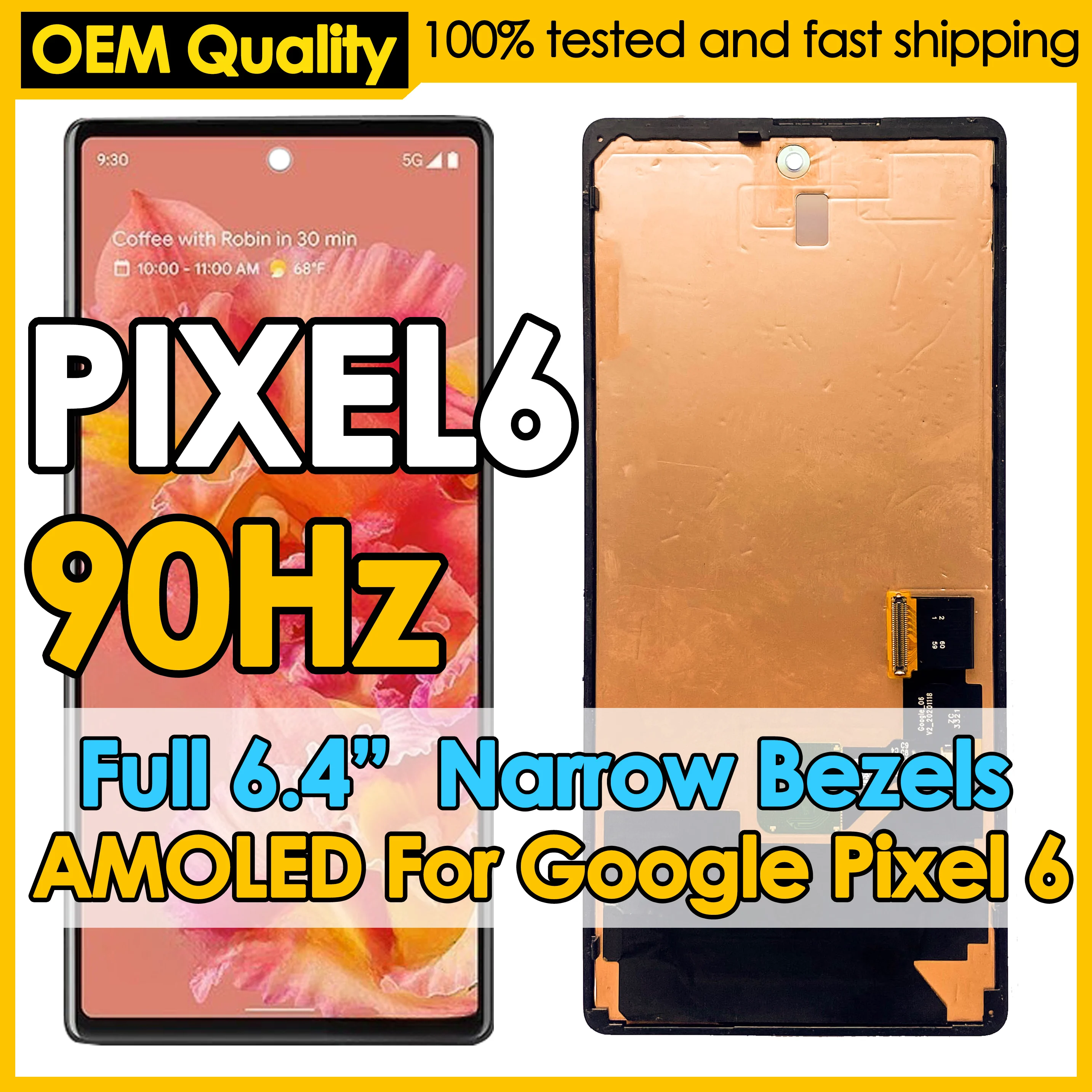 استبدال شاشة AMOLED لجوجل بكسل 6