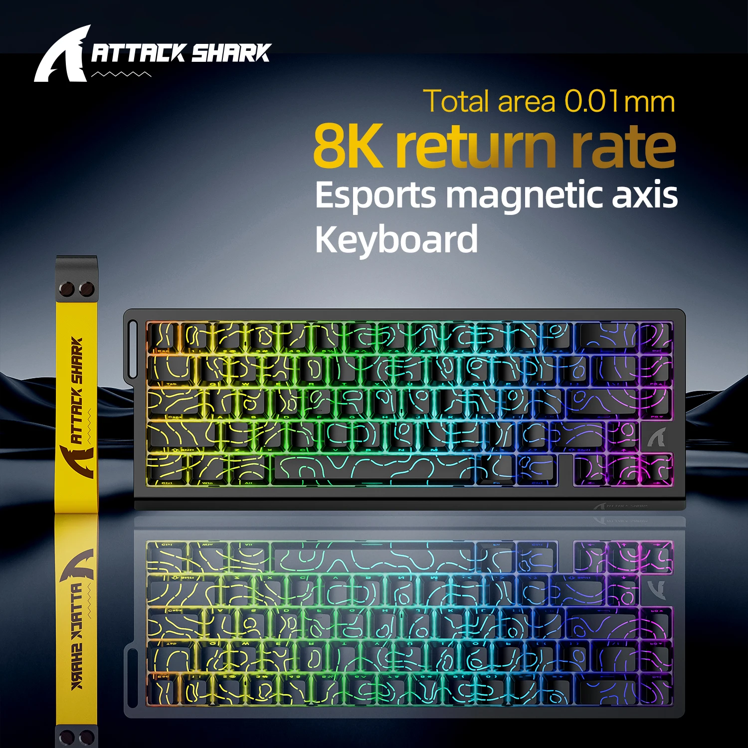 لوحة مفاتيح ATTACK SHARK X68HE للألعاب