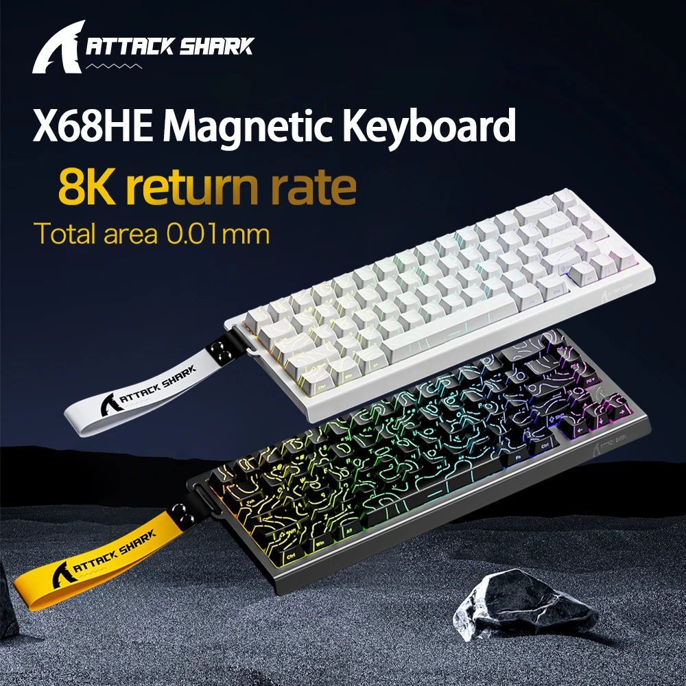 لوحة مفاتيح ميكانيكية للألعاب ATTACK SHARK X68HE