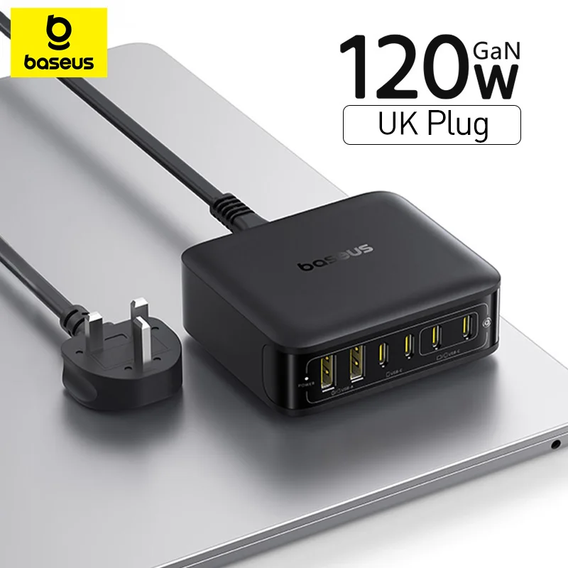 Baseus 120W 6-in-1 Desktop Fast Charger