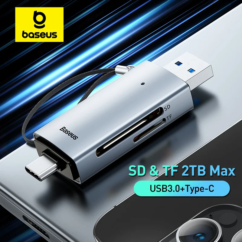 قارئ بطاقات Baseus USB C و USB3.0