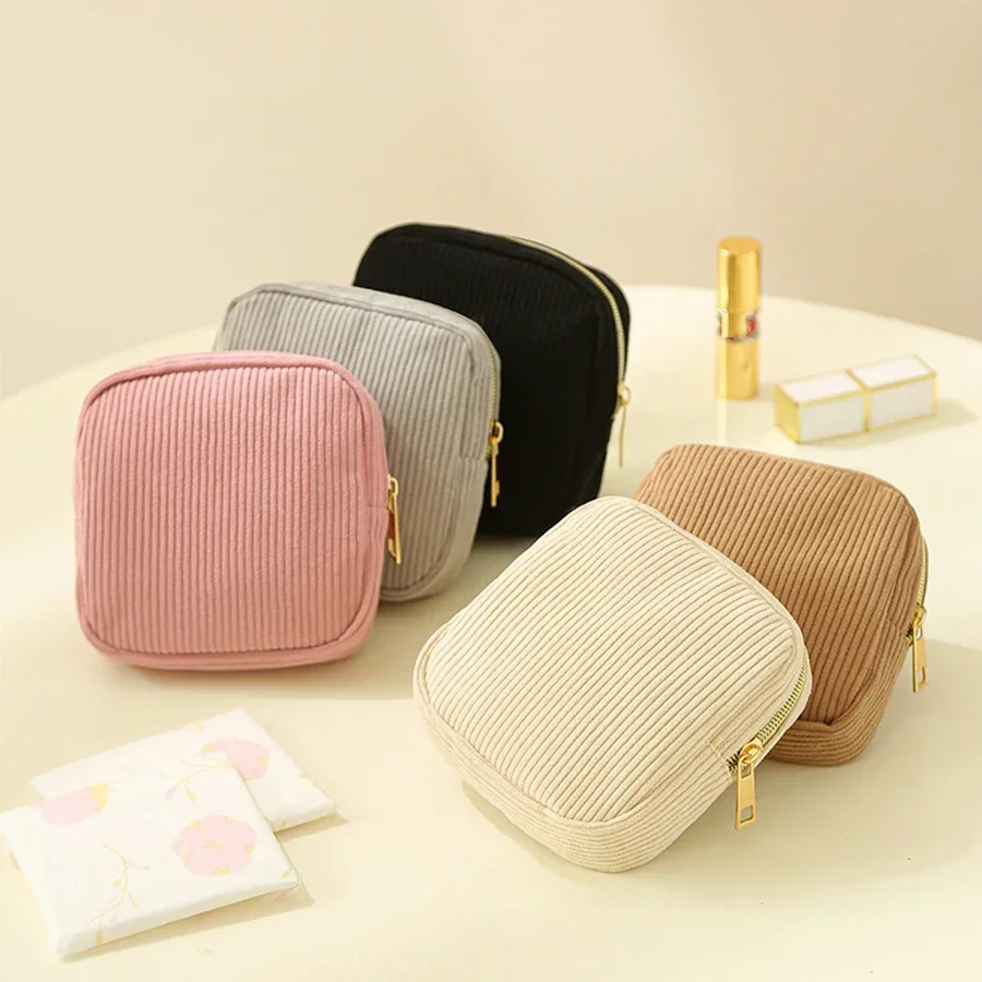 Compact Cosmetic Storage Pouch for Women
