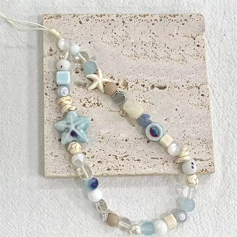 Cute 3D Starfish Phone Chain Charm