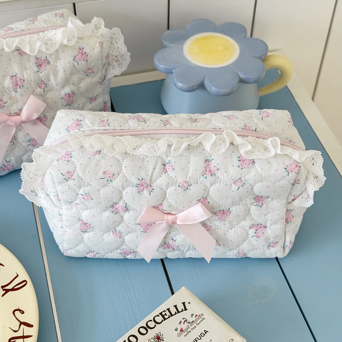 Cute Lace Makeup Bag Organizer Pouch