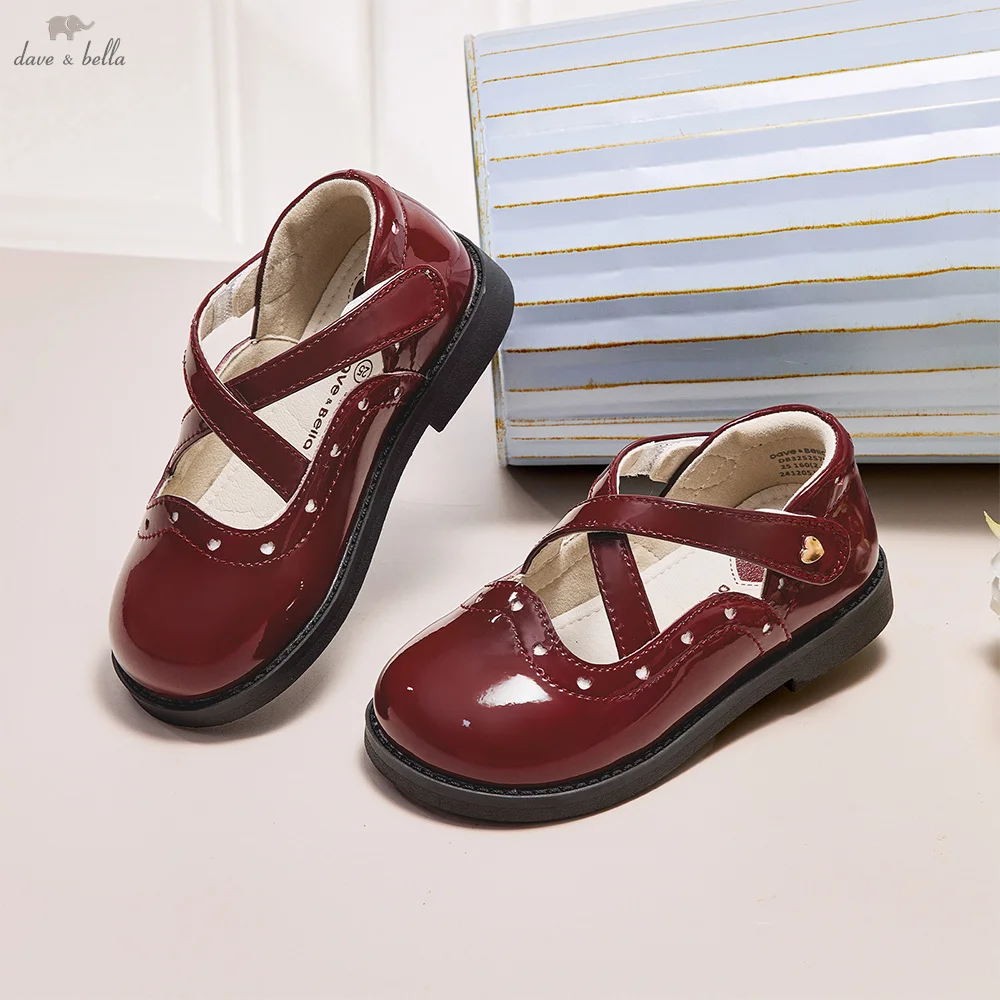 Dave Bella Girls’ Retro Leather Shoes