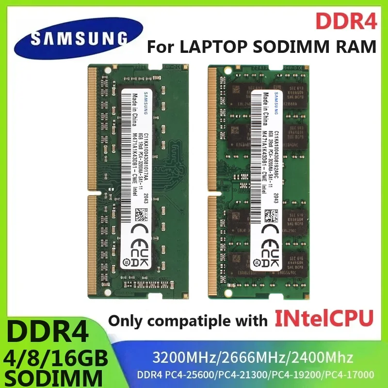 ذاكرة سامسونج DDR4 SODIMM RAM للكمبيوتر المحمول