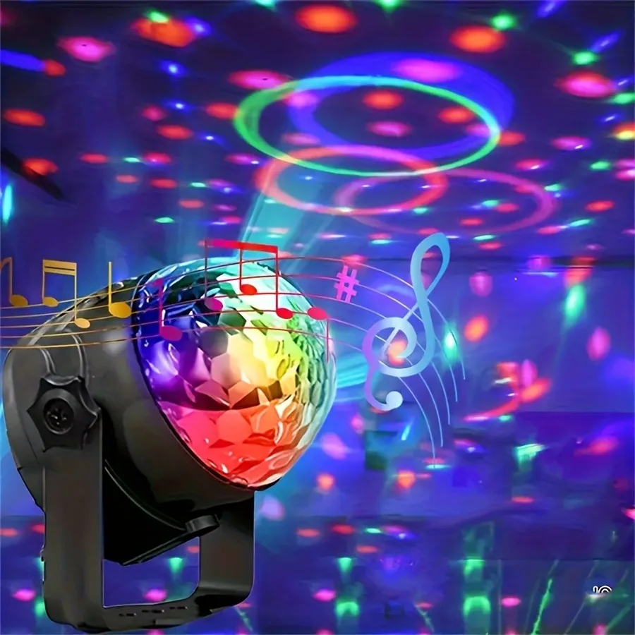 ديسكو الكرة DJ بتأثيرات RGB للأضواء الليلية