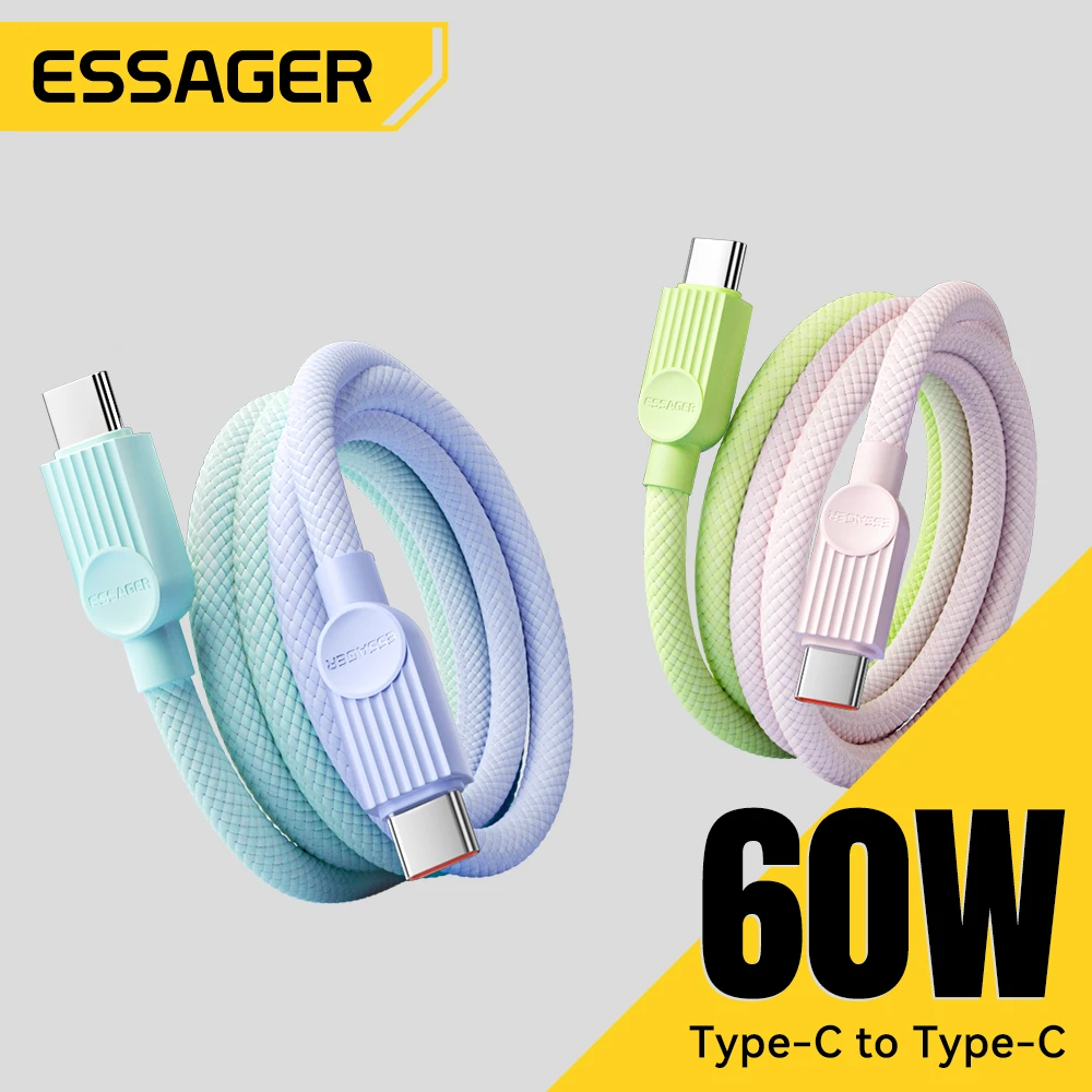 Essager USB C Color Cable 60W Fast Charging