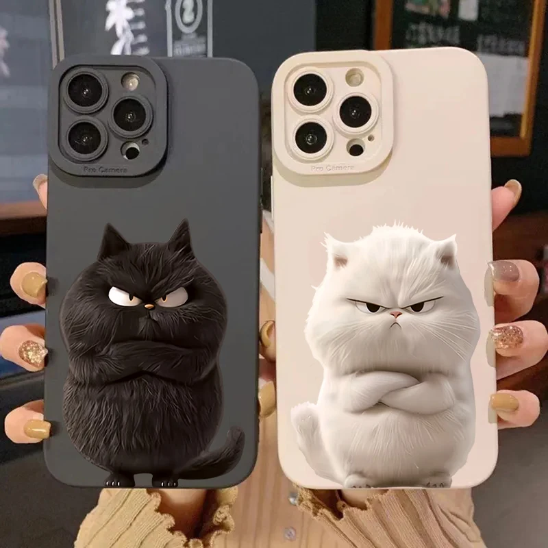 Funny Cat Silicone Phone Case