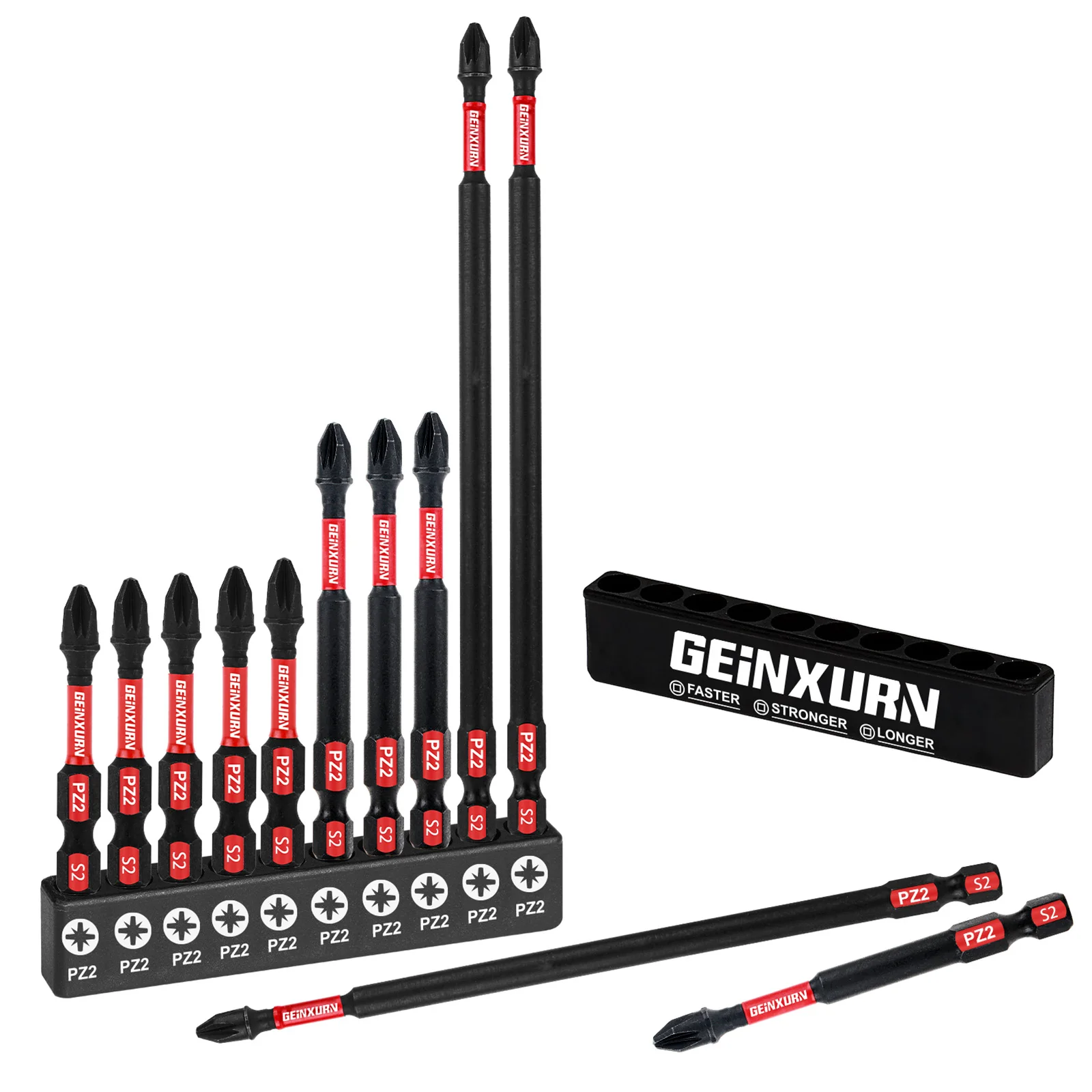 Geinxurn Pozidriv #2 Power Bit Set
