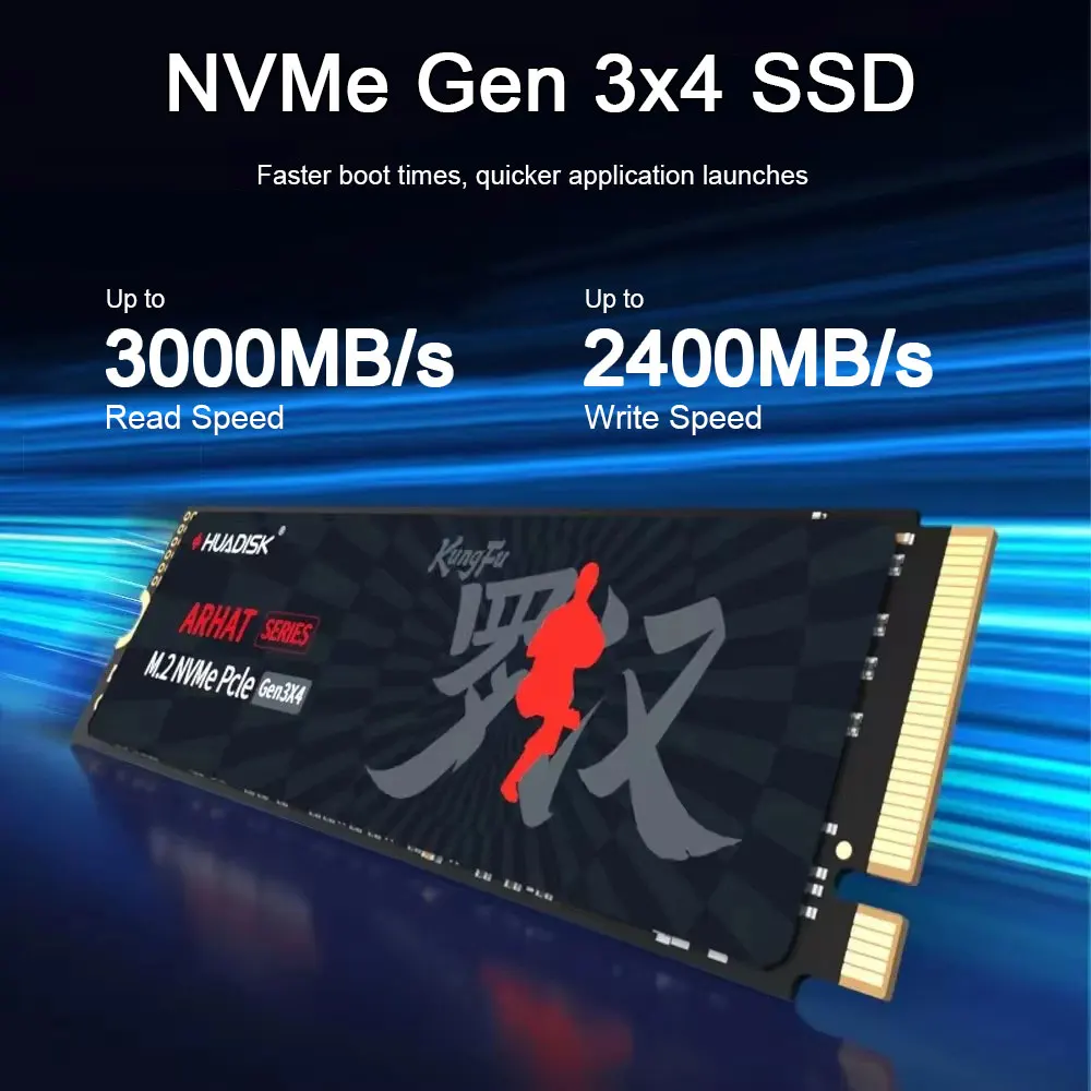 قرص HUADISK M.2 NVMe SSD بسعة 1 تيرا بايت