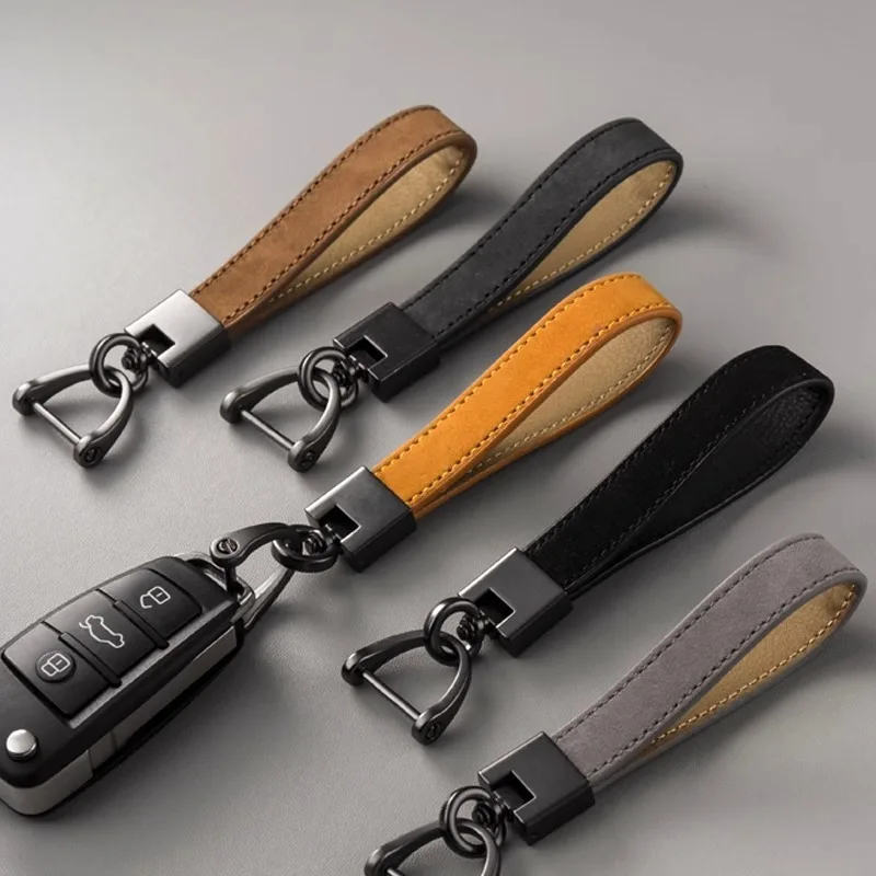Key Chains for Men and Women Top Layer Cowhide Car Key Pendants, Genuine Leather Key Chains Gifts Business Gifts