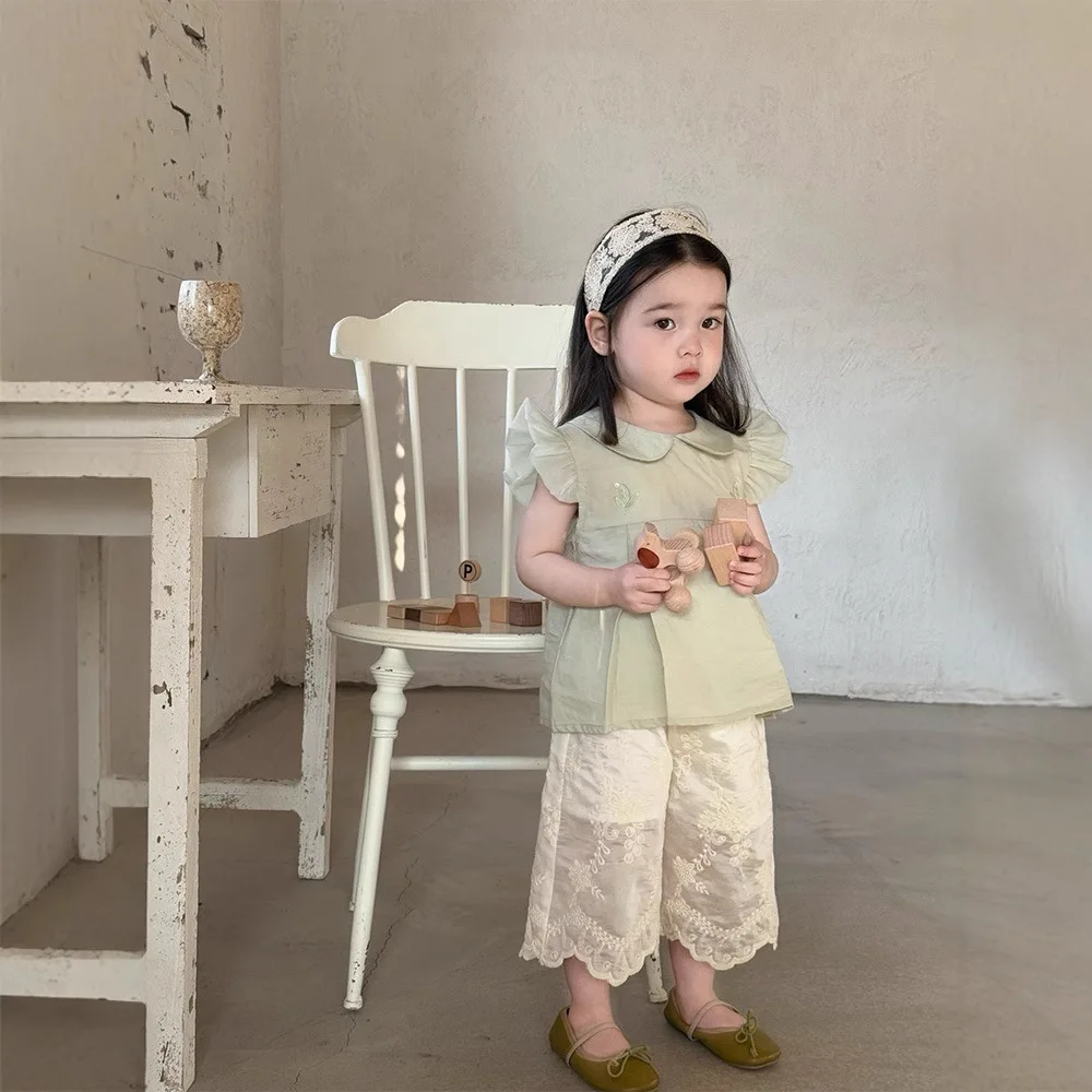 Korean Style Girls Summer Clothing Set