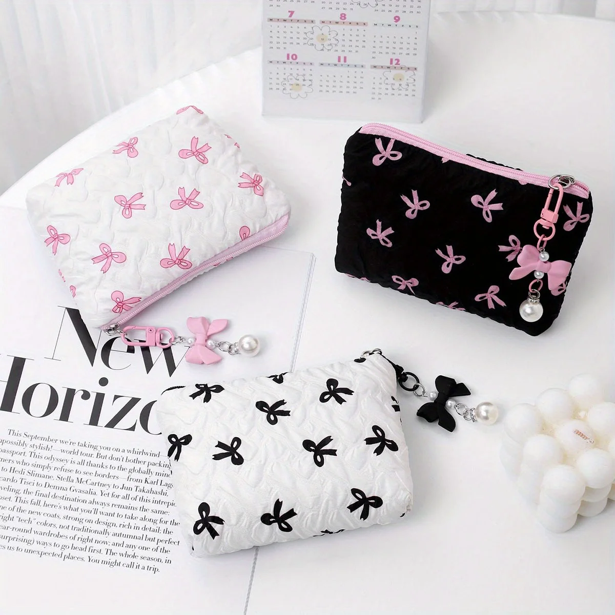 Large Capacity Embroidered Makeup Bag