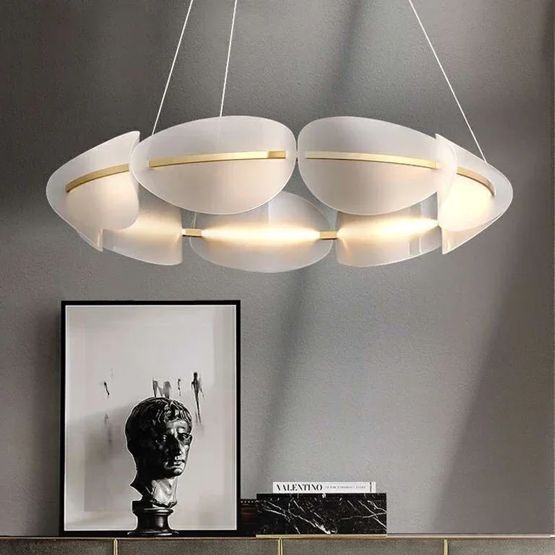 ثريا أكريليك حديثة مع إضاءة LED