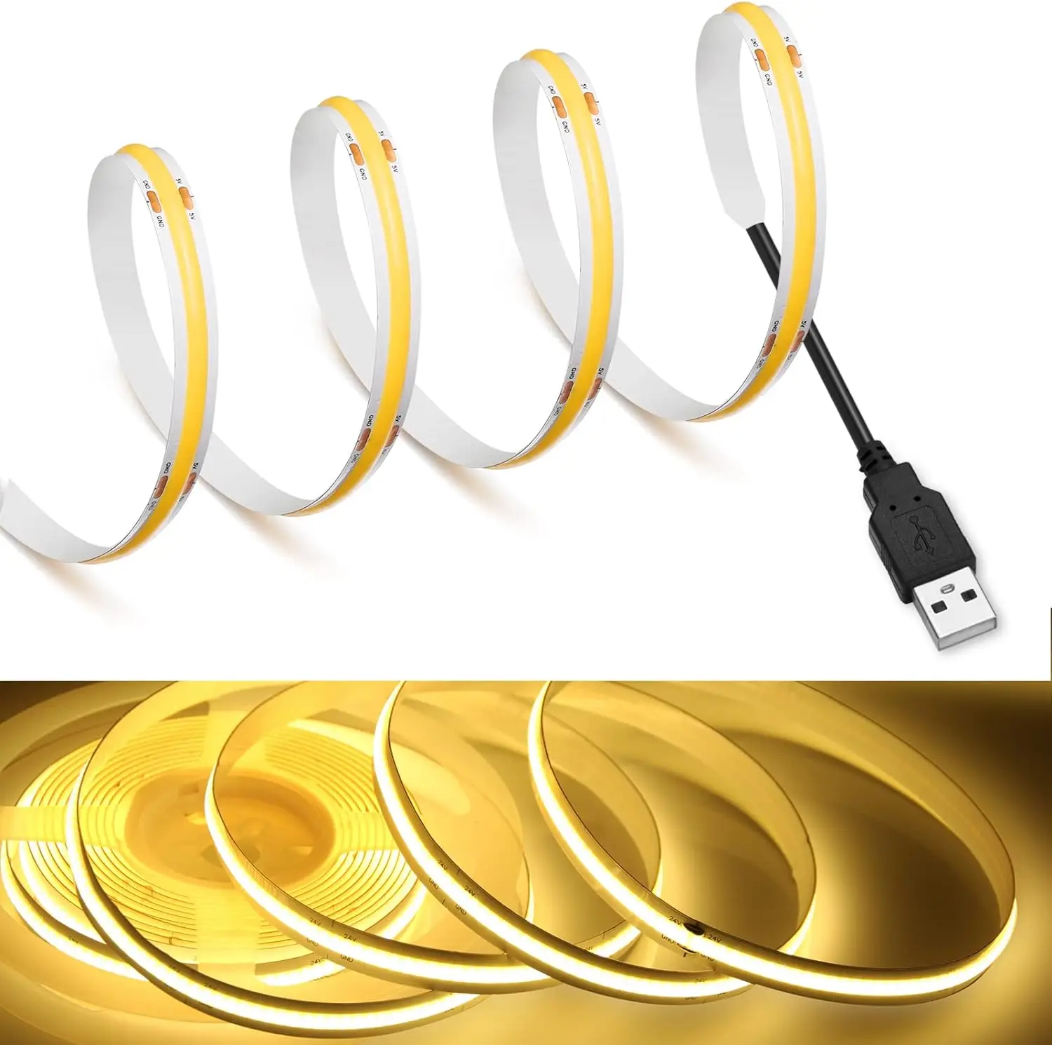 إضاءة LED خلفية دافئة للتلفزيون