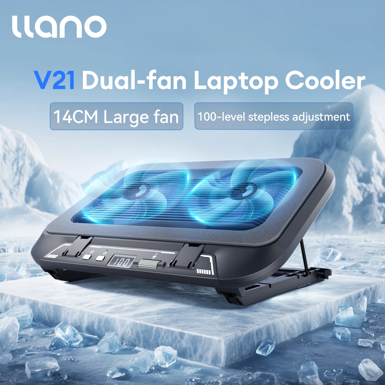 مبرد كمبيوتر محمول Llano V21 المزدوج
