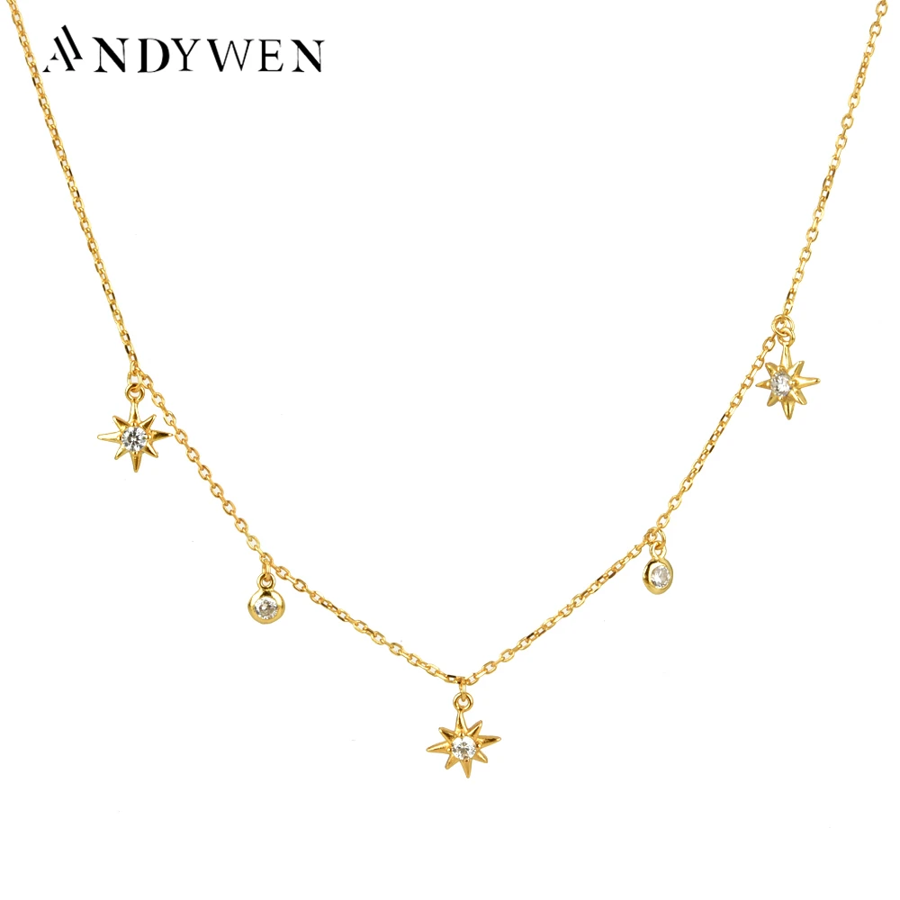 Luxury Sterling Silver Flower Star Choker
