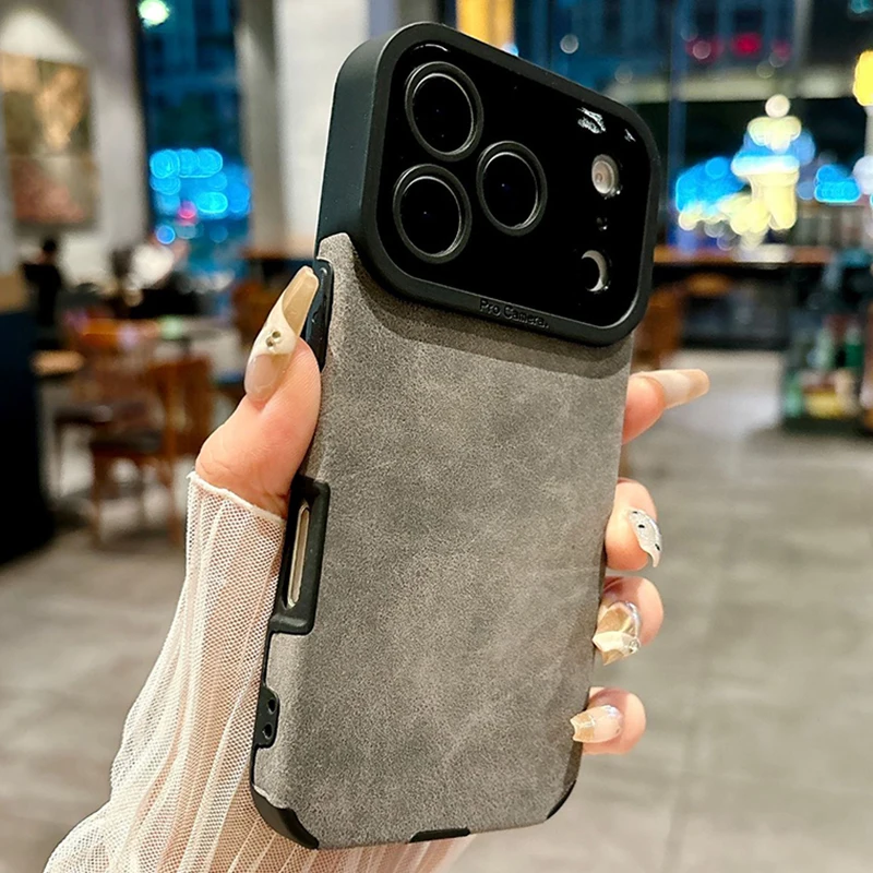 Luxury Suede Leather Case for iPhone 17 Pro