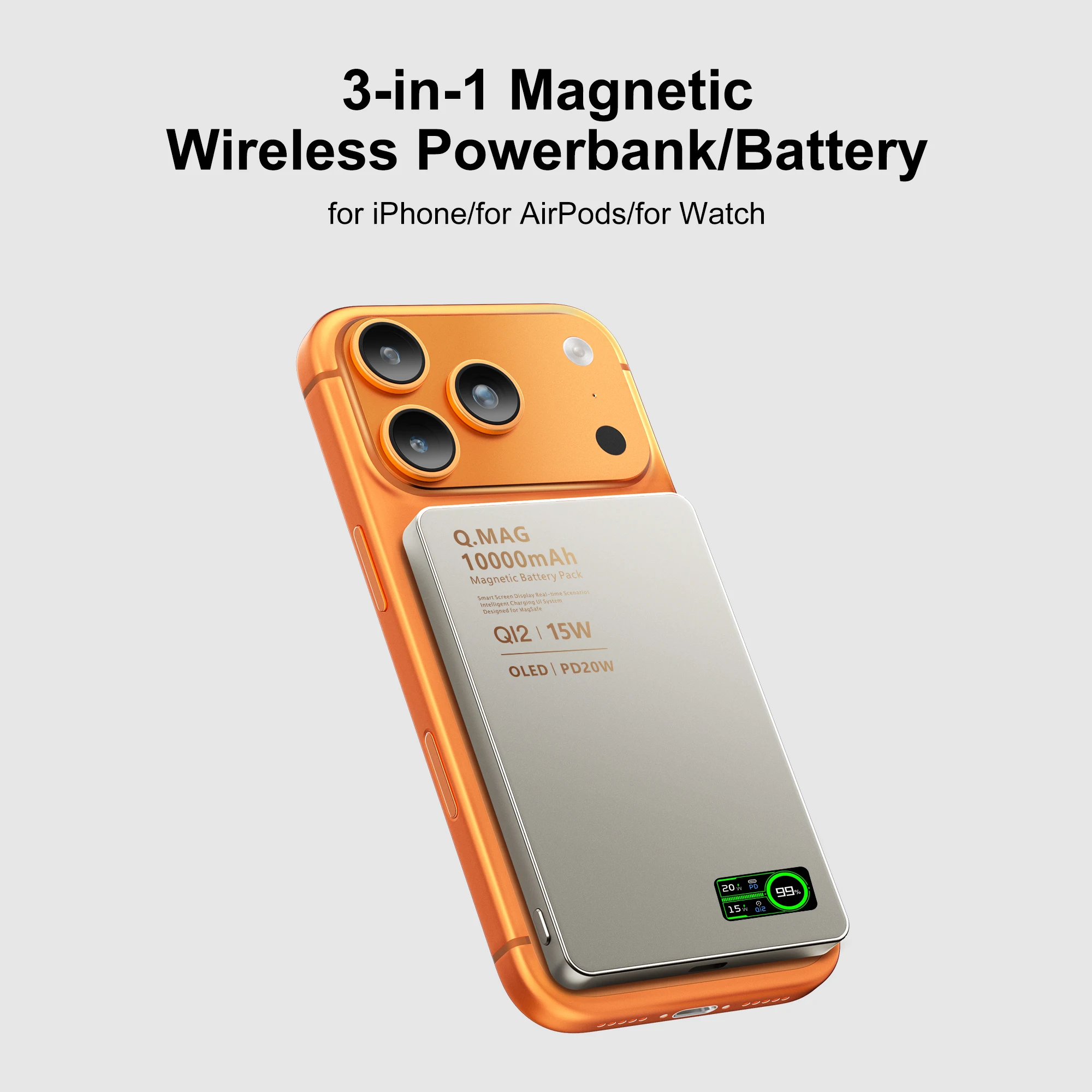 Magnetic Wireless Powerbank for iPhone