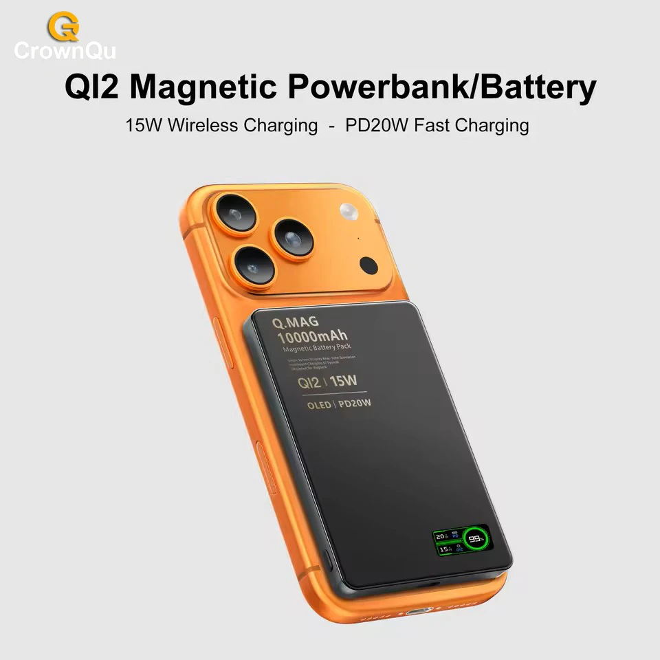 Magnetic Wireless Powerbank with Fast Charging