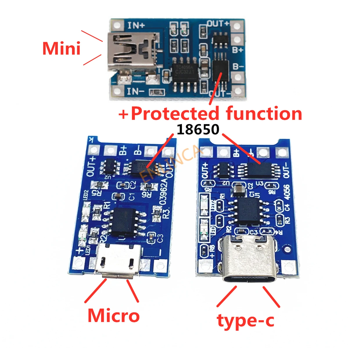 Mini USB Battery Charger Module with Protection