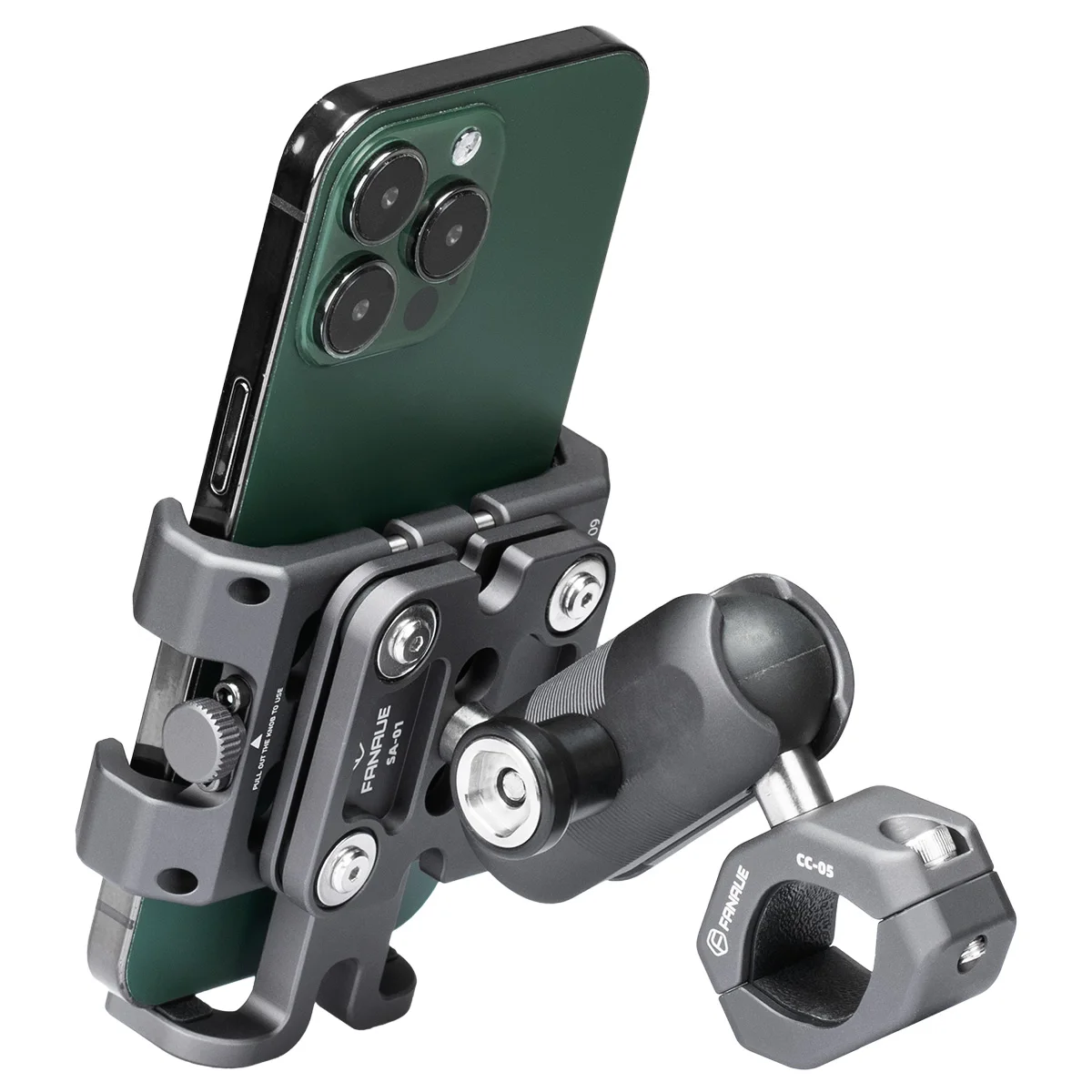 Motorcycle Phone Holder with Vibration Dampener