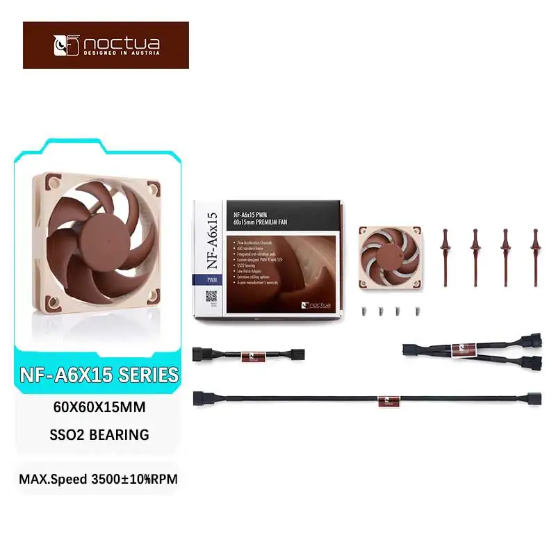 مروحة تبريد Noctua NF-A6X15 عالية الأداء