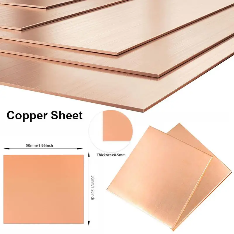 Pure Copper Sheet for Metal Projects