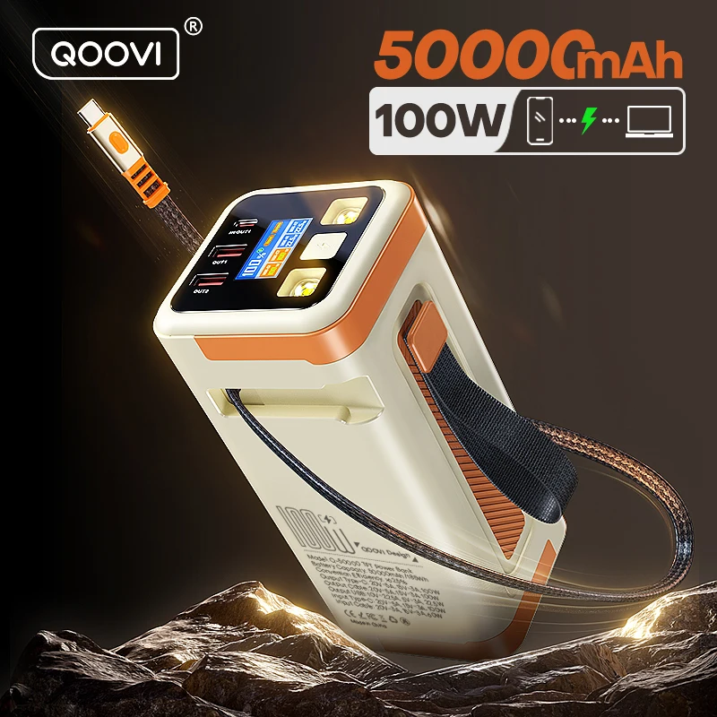 QOOVI 50000mAh Fast Charging Power Bank