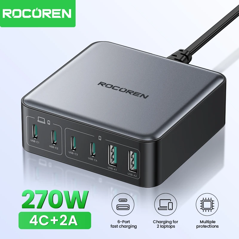 Rocoren 200W GaN Fast USB Charger