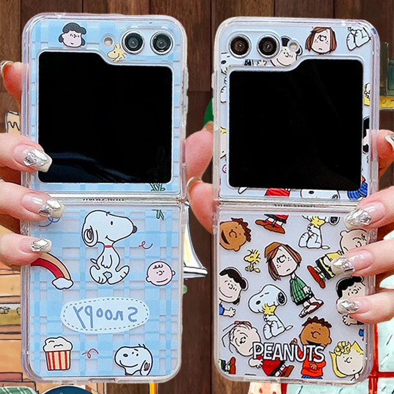 Snoopy Anti-Fall Case for Galaxy Z Flip
