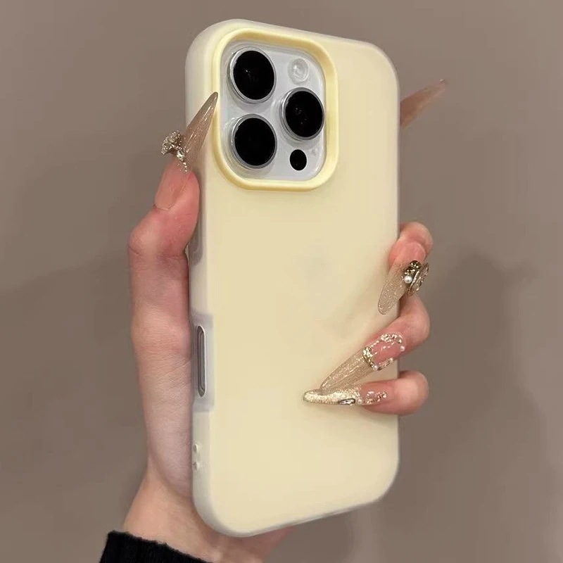 Soft Matte Silicone Phone Case for iPhone