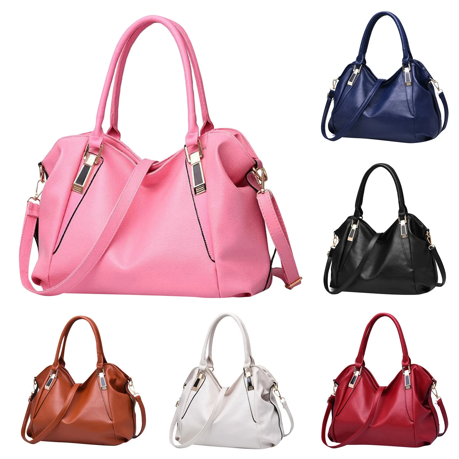 Stylish Large Capacity Leather Handbag