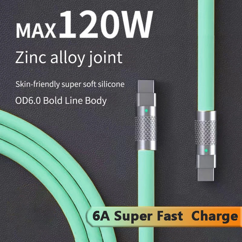 Super Fast 120W Type C Charging Cable