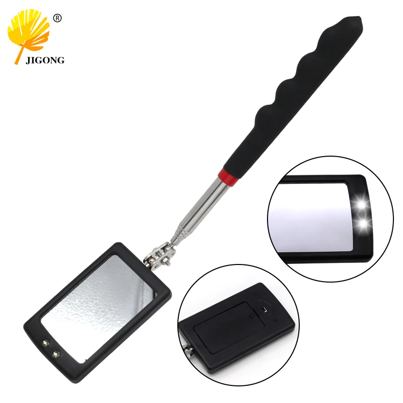 Telescoping Inspection Mirror with Light