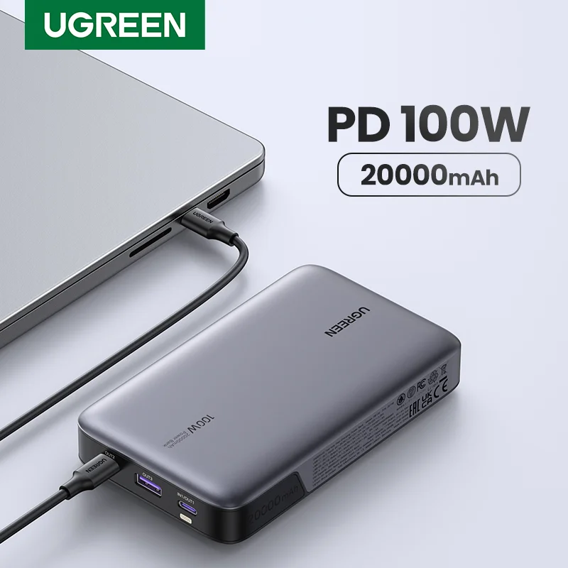 UGREEN 100W Power Bank 20000mAh