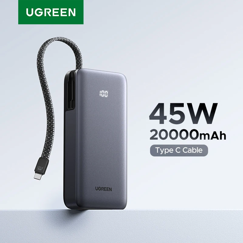UGREEN 45W Power Bank with Type C Cable
