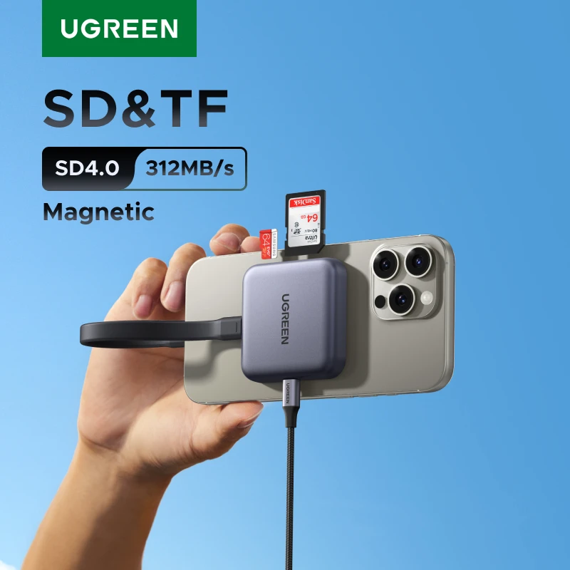 قارئ بطاقات UGREEN USB-C عالي السرعة
