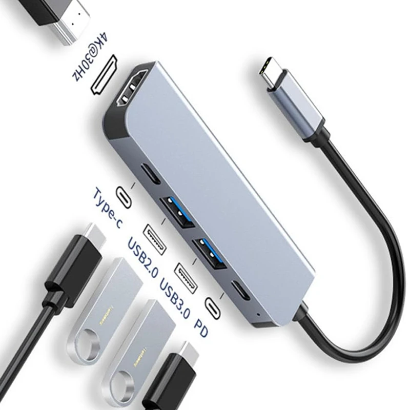 محور USB C إلى 4K HDMI