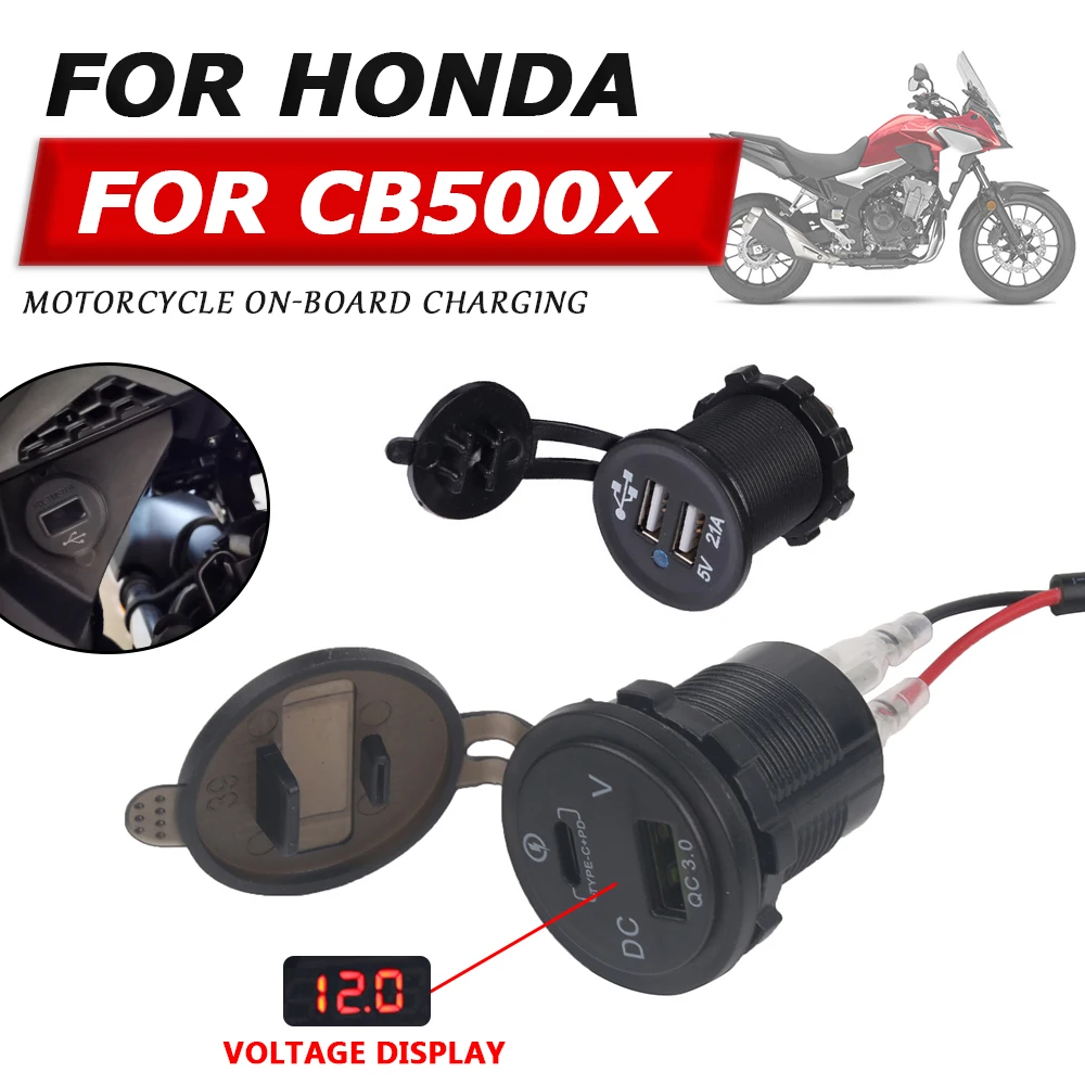 شاحن مزدوج USB لدراجة هوندا CB500X
