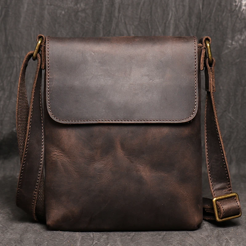 Vintage Genuine Leather Crossbody Sling Bag
